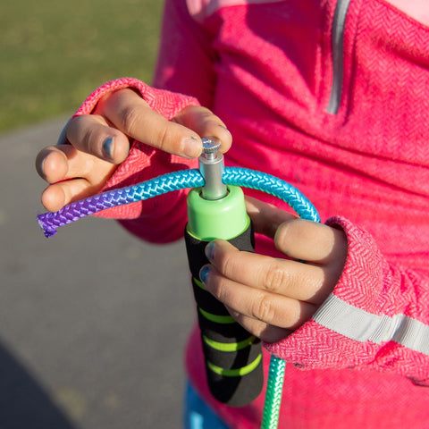 Rainbow Tie-Die Cloth Rope Jump Rope Elite Jumps