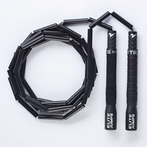 Heavy Beaded (1/2 lb) Jump Rope Jump Rope Elite Jumps Black