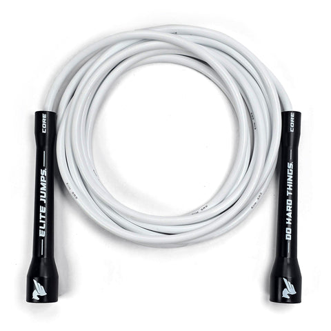 Do Hard Things® - 6mm PVC Jump Rope Jump Rope Elite Jumps 5" Black & White