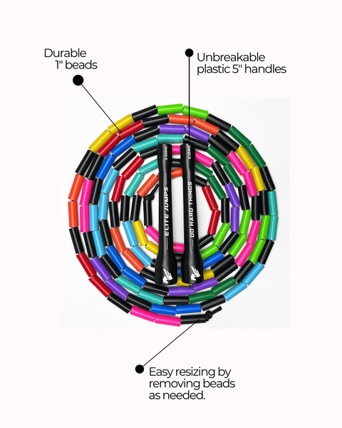 Rainbow Do Hard Things® - Core 1" Beaded Jump Rope