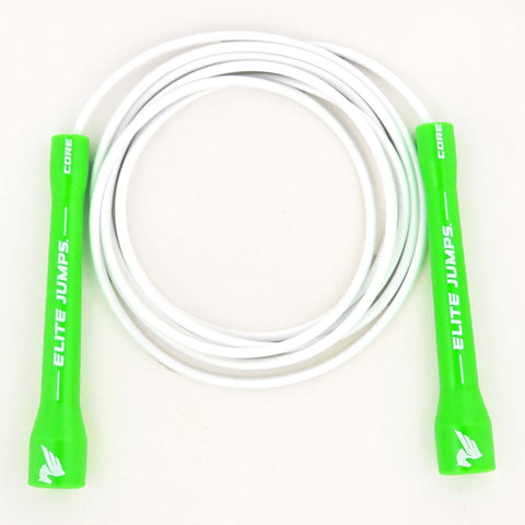 Core Licorice Rope - PE Teacher Special Jump Rope Elite Jumps Neon Green & White - 7ft