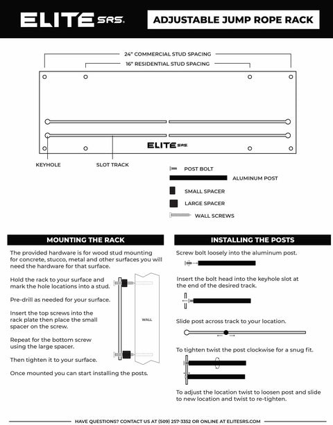 Adjustable Jump Rope Rack - Elite Jumps