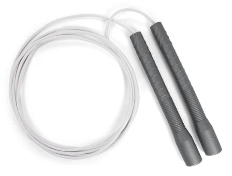 Freestyle Jump Rope - 4mm PVC with Long 8" Handle Jump Rope Elite Jumps No Silver