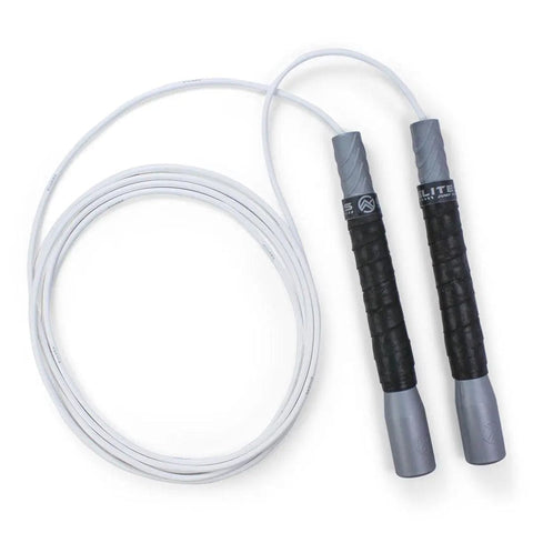 Freestyle Jump Rope - 4mm PVC with Long 8" Handle Jump Rope Elite Jumps Yes Silver
