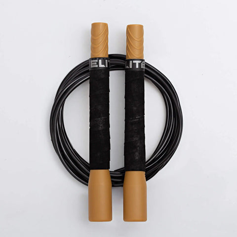 Freestyle Jump Rope - 4mm PVC with Long 8" Handle Jump Rope Elite Jumps Yes Gold