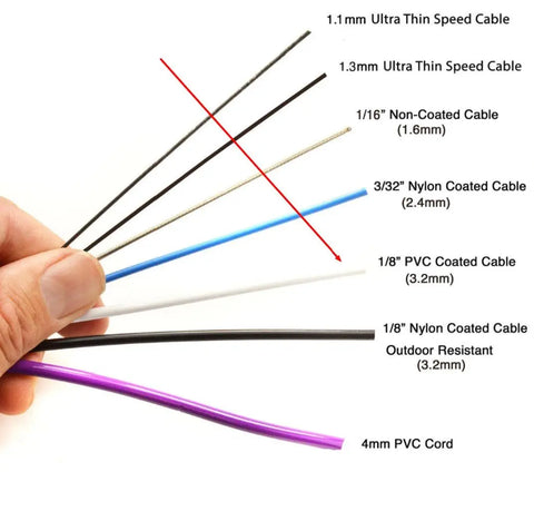 PVC Coated Steel Freestyle Cable (3.2mm) Accessory Elite Jumps