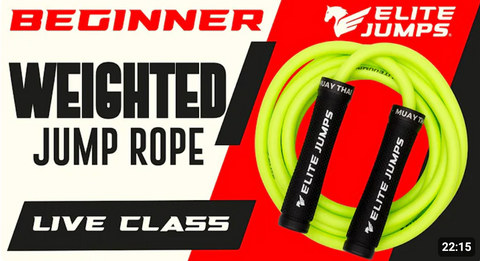 WEIGHTED JUMP ROPE WORKOUT For Beginners: LIVE CLASS + Side Swing Tips