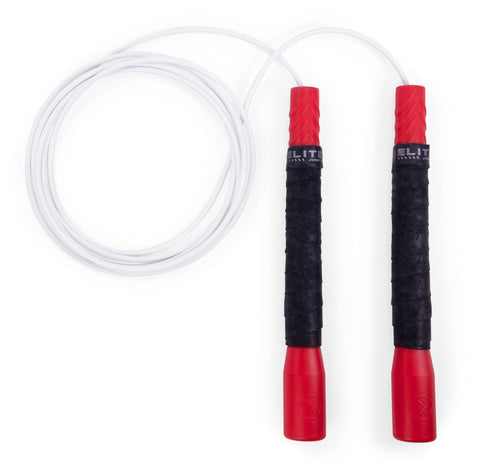 Fit Rope - Long 8" Handle Pro Freestyle Jump Rope Jump Rope Elite Jumps Yes Red