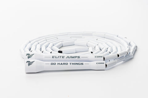 Core Beaded Jump Rope White - Elite Jumps