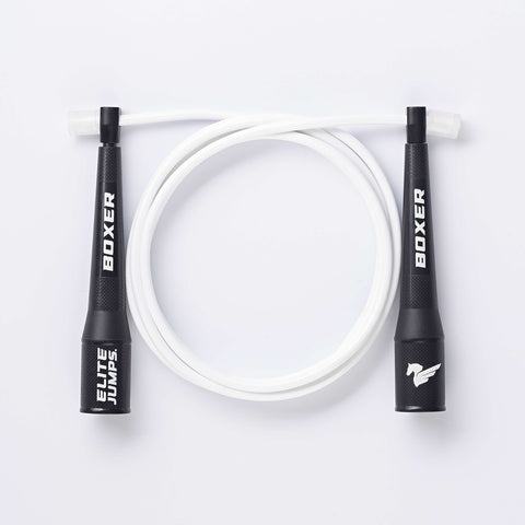 Boxer Training Jump Rope - 5mm PVC Jump Rope Elite Jumps White