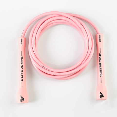 1% Better Today - 6mm PVC Jump Rope Jump Rope Elite Jumps Pastel Pink