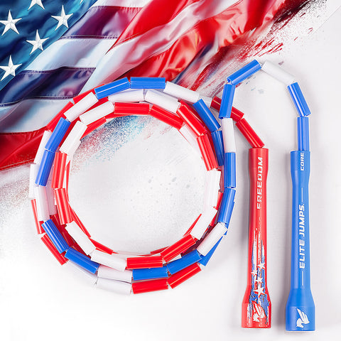 FREEDOM - USA Flag Beaded Jump Rope