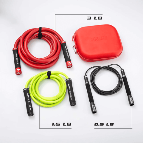 Power Set: Adjustable Weighted Jump Ropes Bundle