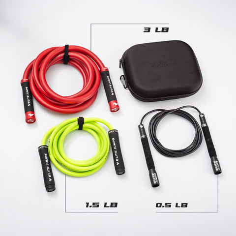 Power Set: Adjustable Weighted Jump Ropes Bundle