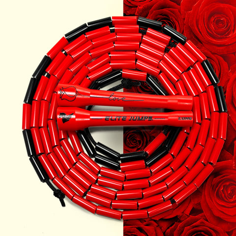 Valentine's Red Rose Limited Edition - Core 1" Beaded Jump Rope