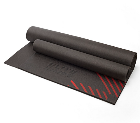 Black Jump Rope Mat - Soft & Portable
