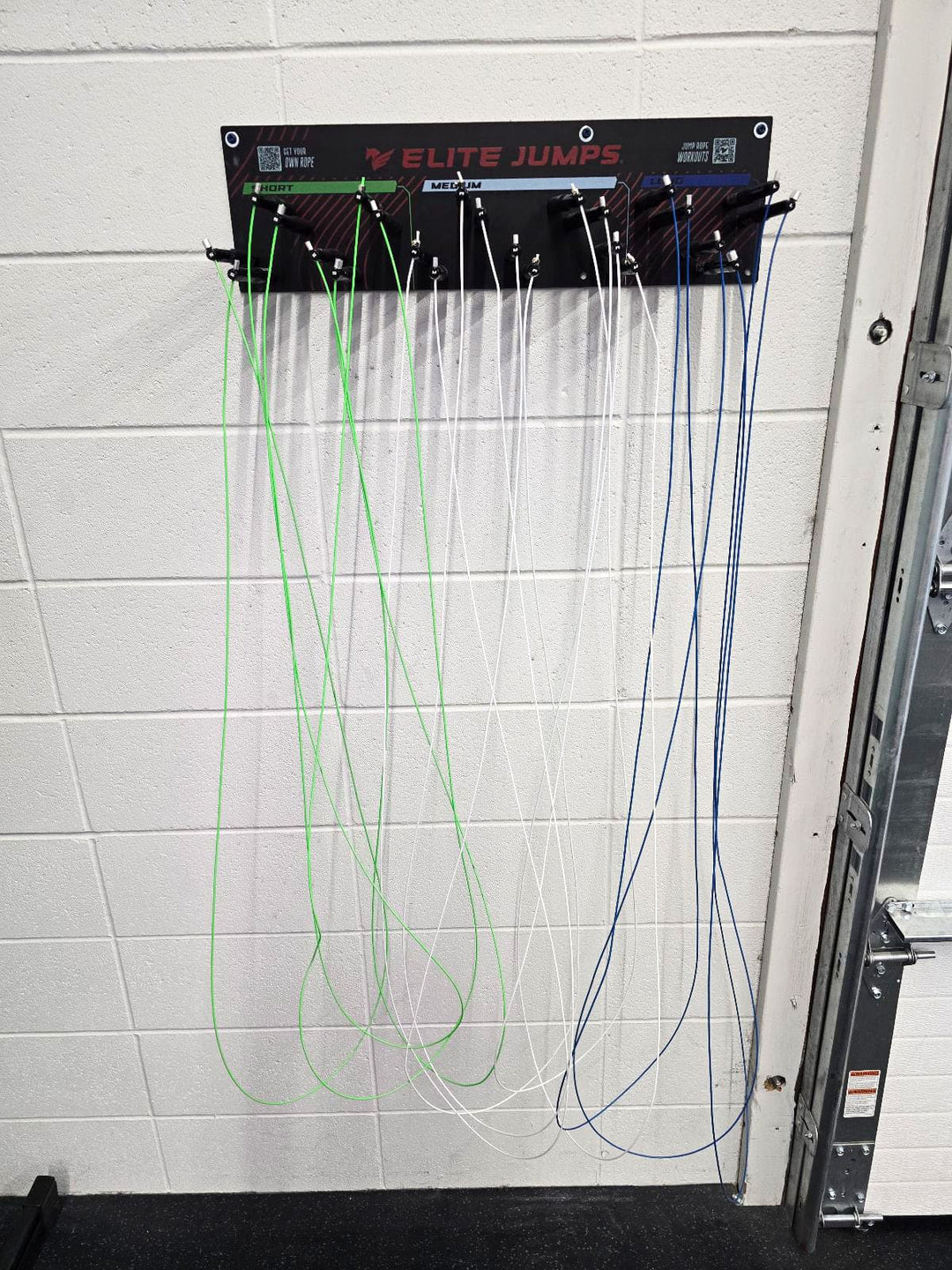 12 Jump Rope Set with Wall Rack for Storage – Elite Jumps