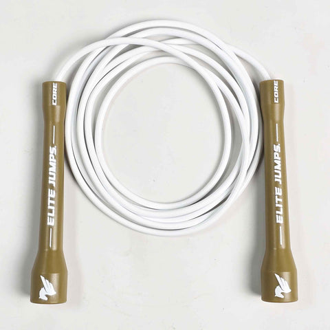 Core Licorice Rope - PE Teacher Special Jump Rope Elite Jumps Gold & White - 7ft