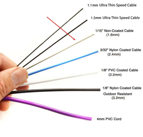 Bare Steel Speed Cable - 1.6mm - Elite Jumps